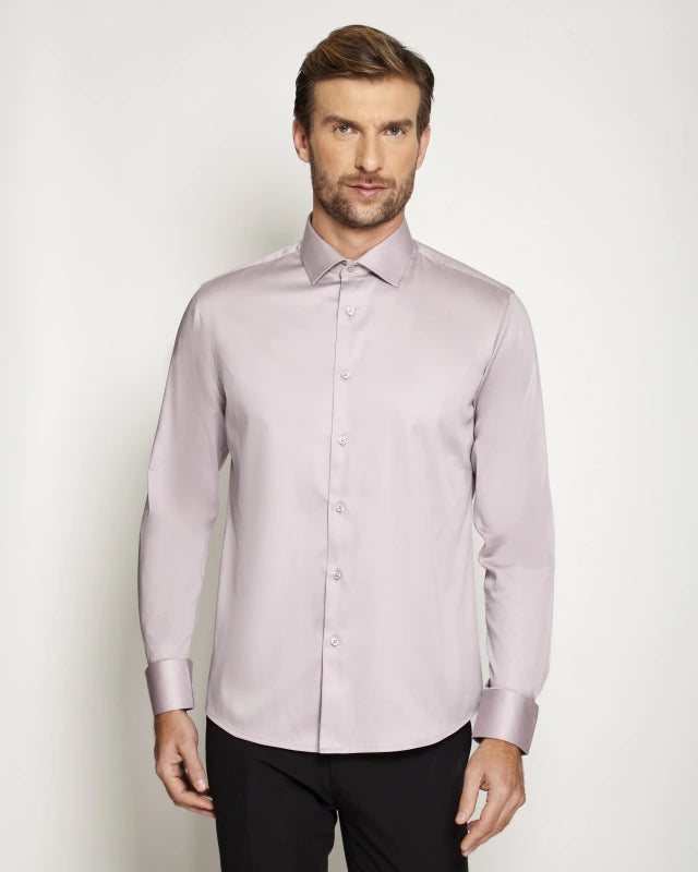 Camisa Acetinada Rosé Resumo